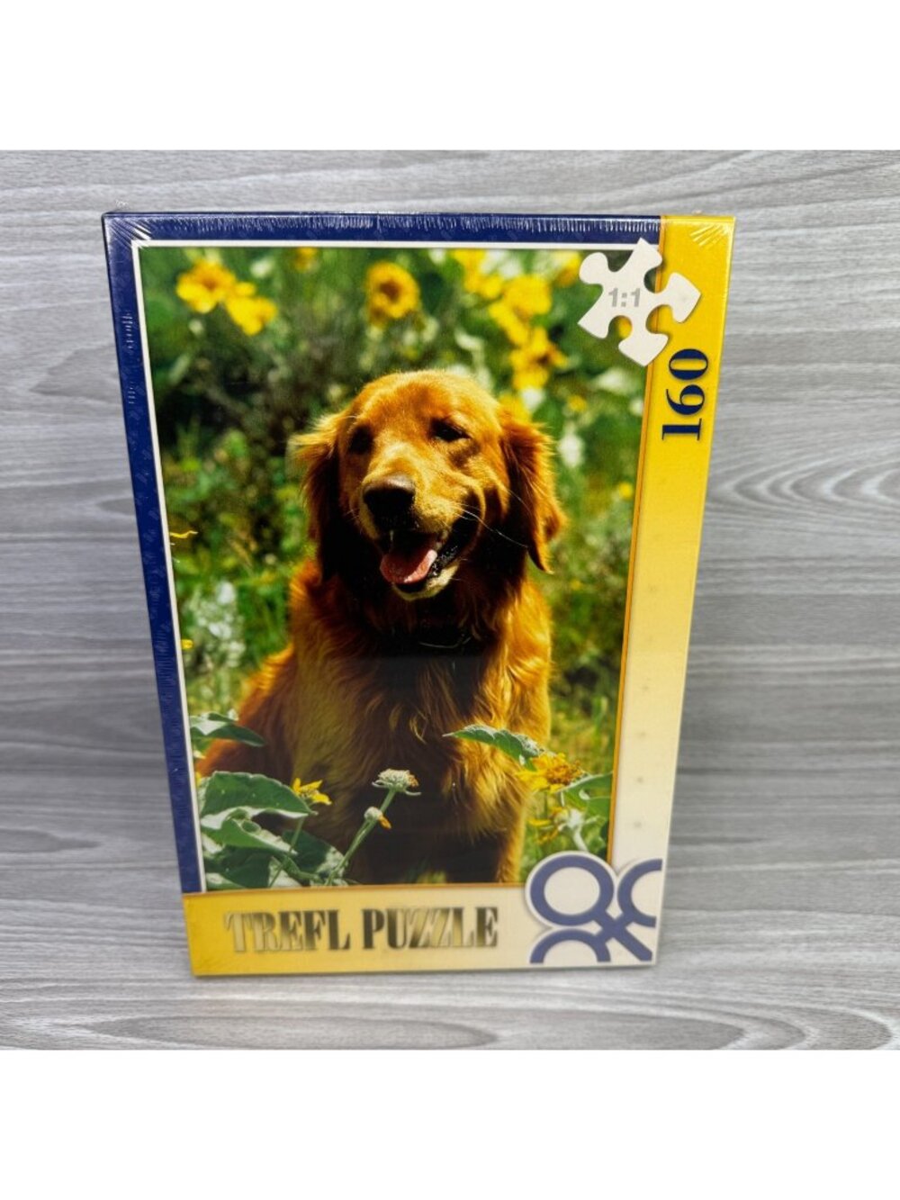 Golden Retriever Dog in Flowers Jigsaw Puzzle Trefl 160 Piece New NIB Sealed